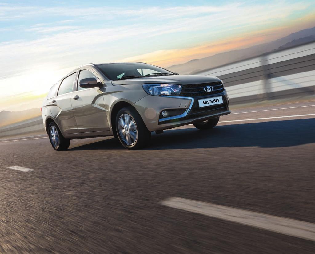 SPORT WAGON WITH TRAITS OF A CROSSOVER Reliable, durable, and modern LADA Vesta SW combines the very best and the most essential to ensure confidence under any circumstances.