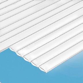 Roller shutter slats Roller shutter slats 240 PVC white PVC solar Polycarb.