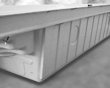 Wall supports / Service Wall supports are recommended for indoor pools which require access to installed equipment.
