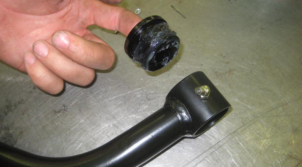 Do not over tighten grease fittings, they are soft brass and can easily be stripped.