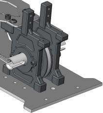 -Mount the 3654 Drive Carriers to the Chassis as shown using (2) Screws per Carrier.