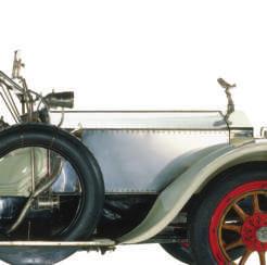 1909 Rolls-Royce Silver Ghost: Rolls-Royce started making expensive, high-quality cars in 1906. The electric starter was added to cars after 1911.