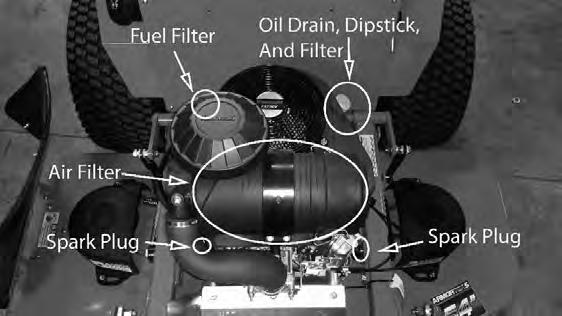 (Make sure to have an oil pan ready to capture old oil and properly dispose old oil.) ) The oil filter is located on the right side of the engine. Clean area around oil filter.