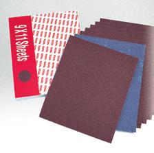 WSC Silicon Carbide Waterproof Paper Sheets Silicon Carbide, B & C Weight Hand or random orbital sanders. Can be used wet or dry.