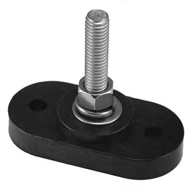 Single Stud Connection Block Base, Thermoplastic Temperature Rating of 125 o C (UL RTI) Hardware, Stainless Steel 300 Volt AC/DC Recommended Mounting Screw 1/4 Available with two stud sizes: 5/16 or