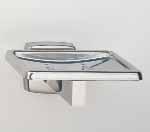 Accommodates 6 toothbrushes. 4 1 4 x 2 (110 x 50 mm); projects 4 (100 mm) from wall. 7340 SINGLE ROBE HOOK Hook extends 1 5 8 (40 mm) from wall.