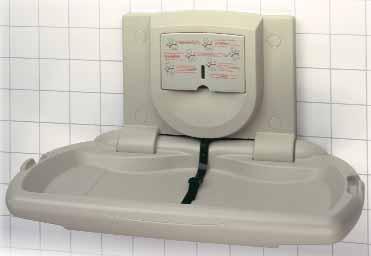 lbs. load capacity, assures child protection. Built-in bed liner and towel dispensers, plus multi-lingual instructions and bag hooks add convenience.