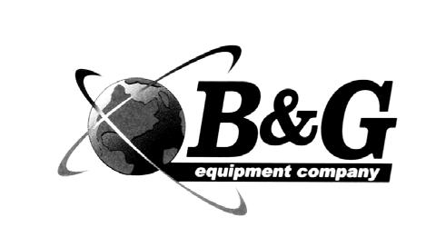 USER & MAINTENANCE MANUAL Termite Tools & Equipment B&G Equipment Company 135 Region