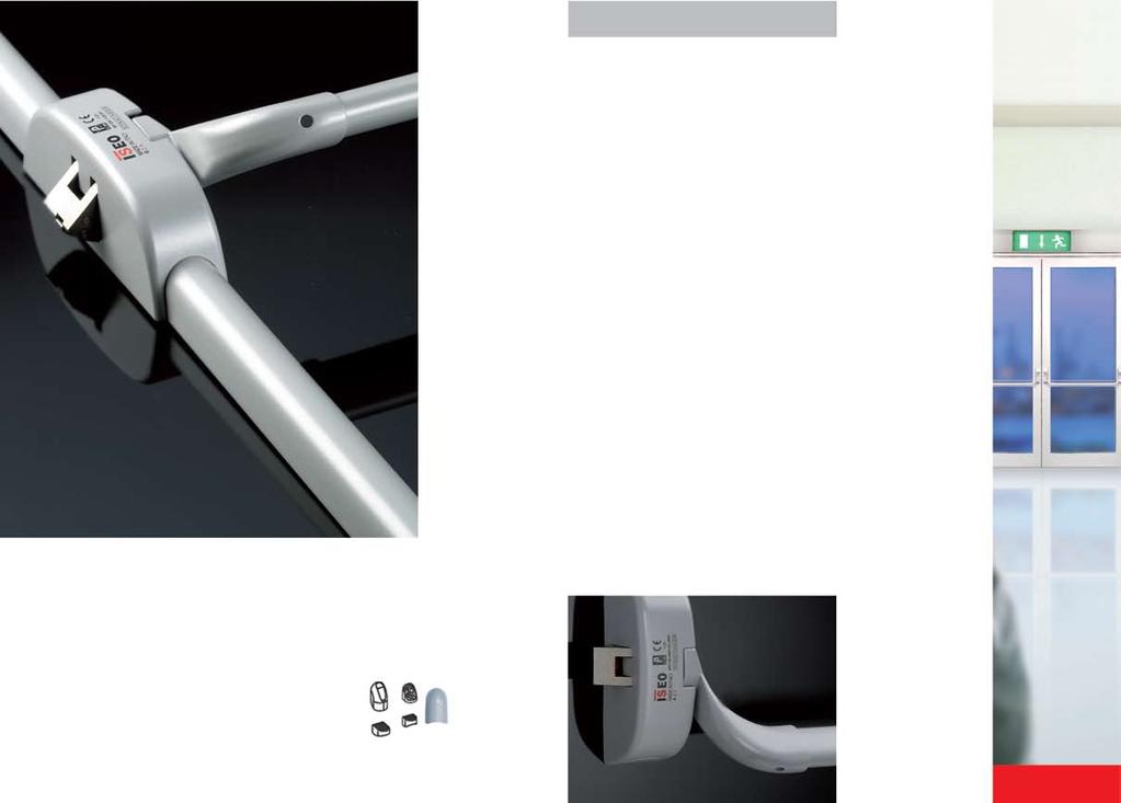 Height 2400/2270mm Total width 1285mm Rod-covered Side latch to eliminate the difficulties in installation due to flooring. Immediate reversibility Change the arm by a simple click direction.