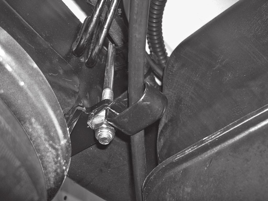 NOTE Emergency Brake Cable modifications for kit #57211 are as follows: This step will be done in conjunction with step 5 of the Installing the Air Spring Assemblies section. 14.