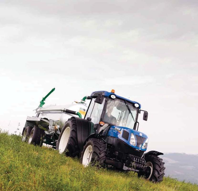4 5 THE RANGE THE RIGHT MODEL FOR SPECIFIC DEMANDS From the outset, New Holland developed the T4LP tractor to meet two diverse end user demands.