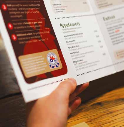 Applying the logo - On Menu Standard Logo on Menu Applying the logo - Application examples The Red Tractor logo is your tool to tell customers that your food and drink has been produced to certified