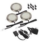 LED ULTRA THIN ACCENT LIGHT 1/PK Ultra-thin 1/4" profile 12V DC operation 90 lumens/puck, 3000K color temp Works