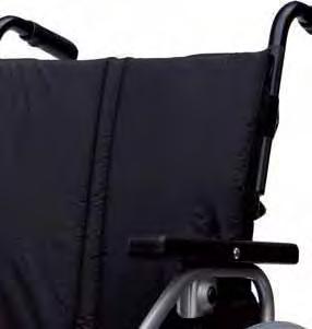 Backrest equipped with 8 tension straps.