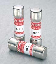 Midget Fuses Supplementary Overcurrent Protection KLQ Series Fuses FLU Series Fuses The Littelfuse KLQ series is designed to protect gaseous vapor fixtures, HID ballasts, and other electronic and