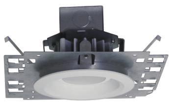 LEDH-NCR4ICA-DOB 4 Line Voltage LED Recessed Housing with Baffle Trim NON-IC type New Construction or Remodel Application 4 LED 7-3/8 (187mm) 3-1/2 (89mm) 7-1/8 (181mm) 4-15/16 (126mm) DESCRIPTION