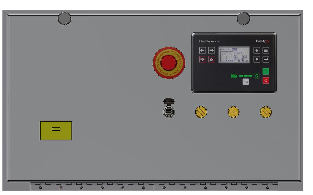 CONTROL SYSTEMS STANDARD FEATURES - Generator Digital Control Panel HIPOWER COMAP IntelliLite NT Control Panel: The IntelliLite NT digital control panel is back-lit with icon LCD text display, and is