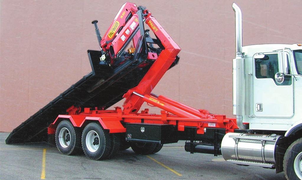 PALIFT T 60 RAW POWER IN MODERN PACKAGING Dual series 54" and 61-3/4" pickup bar heights, sliding jib, single jib cylinder equipped with single counterbalance valve and dual tipping cylinders