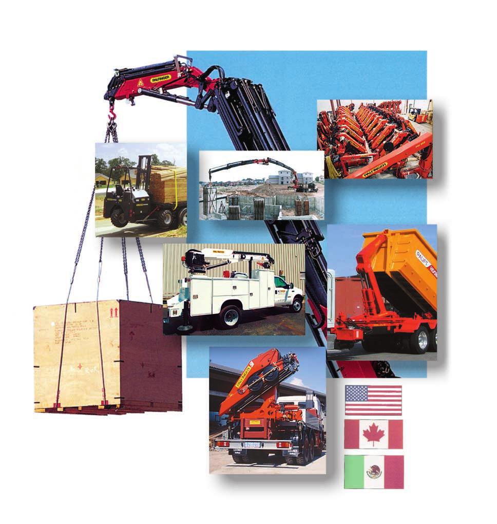 CRAYLER TRUCK MOUNTED FORKLIFTS: With lifting capacities ranging from 4,500 to 6,500 lbs.