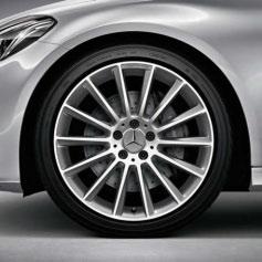 5 J x 19 ET 52 Tyre: 255/35 R19 A205 401 1400 7X23 05 AMG multi-spoke wheel Finish: titanium grey, high-sheen