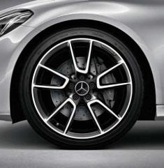 5 J x 19 ET 52 Tyre: 255/35 R19 A205 401 2300 7X23 07 AMG 5-spoke wheel Finish: titanium grey, high-sheen Wheel: