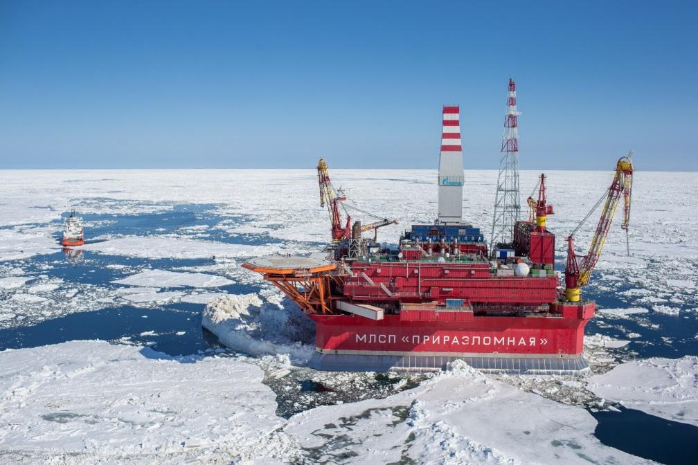 Russian Arctic oil-and-gas shipping terminals Varandey terminal Gazprom