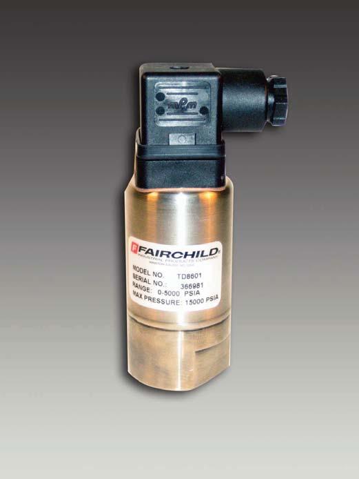 Model P/I Pressure Transmitter A Low Cost, High Performance Solution DESIGNED FOR HARSH CONDITIONS Fairchild s Model uses bonded foil sensing technology to offer a rugged but inexpensive solution