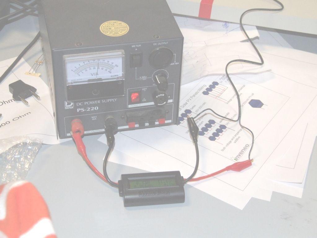 Power consumption The easiest way to measure how much power your load requires is to use a laboratory power supply that features a voltage and ampere meter.