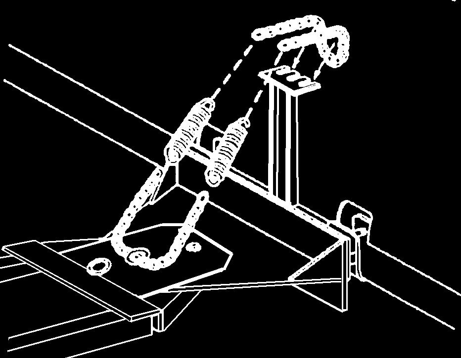 Loop the other end through the center hole in the swing assembly upright; secure with a cable clamp (figure 5).