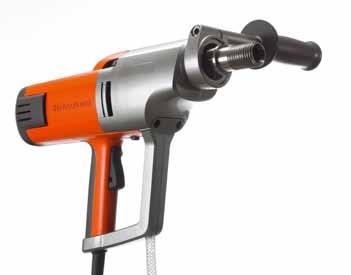 Handheld drill system with pistol grip. A robust and convenient drill system that can be operated without a stand. Ideal in tight spaces and where stands are inconvenient.