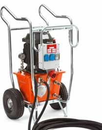 A compact unit that can easily be transported by one person. Can run on a 16 A fuse. Output 9.3 kw. Weight 95 kg including oil.