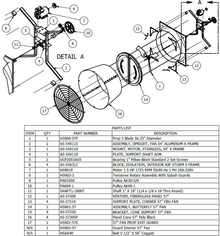 Exploded Diagrams/Replacement Parts AS-57EBDBP For OSHA