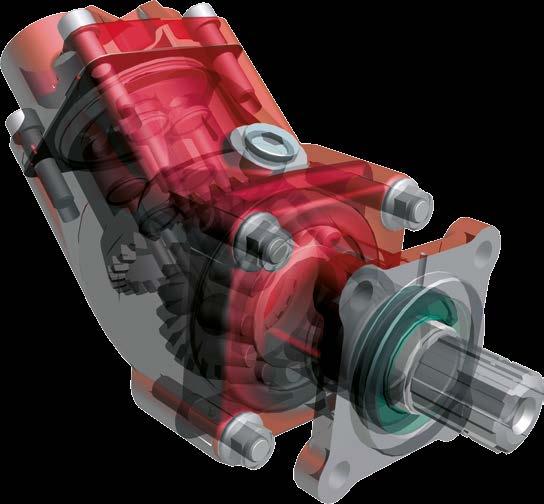 FR pumps and motors These fixed displacement bent axis piston pumps have been designed with spherical head pistons.