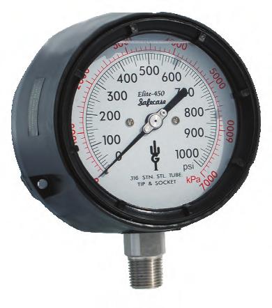 WGI Elite 450 Process Pressure Gauges (NACE) WGI elite 450 process gauge is engineered for the oil and gas and industrial process industries.