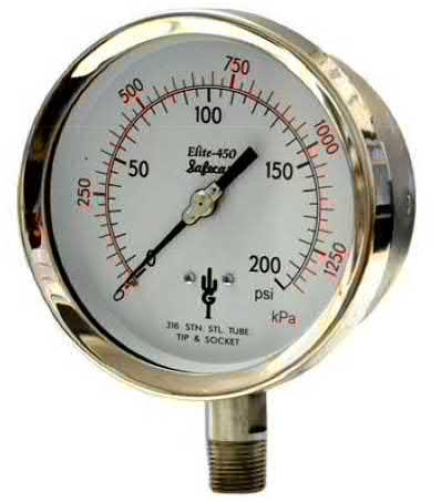 WGI Elite 450 All Stainless Safe Case WGI elite 450 process gauge has been engineered specifically for the oil and gas industrial process sector.
