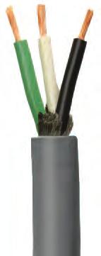 Royal STOW/SJTOW UL/CSA Construction: Conductors: 18 AWG-10 AWG fully annealed stranded bare copper. Class K stranding per ASTM B 174. Insulation: Industrial grade Polyvinyl Chloride (PVC).
