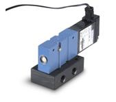 Direct solenoid and solenoid pilot operated valves Series 47 Function Port size Flow (Max) Individual Mounting Series 5/ 1/8-1/4 0.5 C v Sub-base non plug-in OPERATIONAL BENEFITS 1.