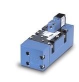 Direct solenoid and solenoid pilot operated valves Series ISO Function Port size Flow (Max) Individual/Manifold mounting Series 5/, 5/ 1/ - /4 6.