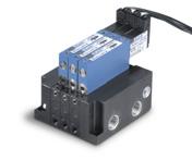 Direct solenoid and solenoid pilot operated valves Series Function Port size Flow (Max) Individual mounting Series / NO-NC # 10- - 0.4 C v 1/4 O.D. tube receptacle OPERATIONAL BENEFITS 1.