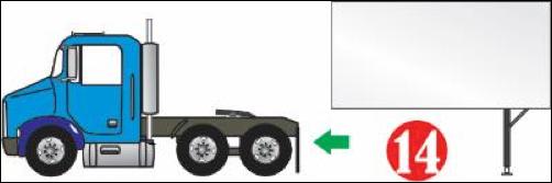 Exit the tractor and confirm that the trailer and landing gear are stable and secure.