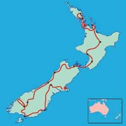Greytown - Wanganui 15 Wanganui - Rotorua 16 Rotorua - Coromandel 17 Coromandel - Warkworth 18 Warkworth - Russell 19 Russell Free Day 20 Russell -