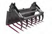 Grapples Utility Grapple (Popular Package Pricing) Opens up to 70 Comes with cylinders MFE72GR60 Manure Fork with Cranked Kverneland Tine Weight UOM Part # Price Code Regular Duty Grapple in lbs A B
