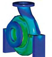 The pressurised flush flow for lubrication and cooling of the journal bearings is taken from a high pressure location in the hydraulic system and fed directly into the journal bearings (see Fig. ).