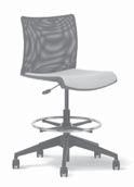 QUICKSTACKER SERIES quickstacker Stools SIN # 711-18 Available as guest/stack chair, task chair and stool version. Wall saver chrome frame.