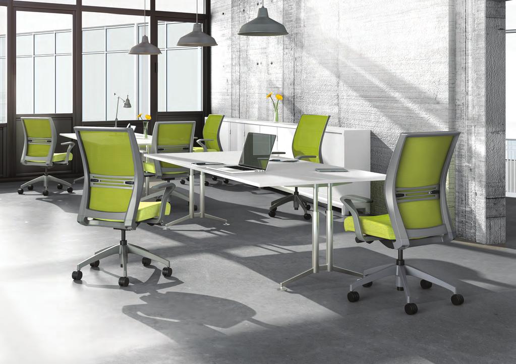 The Power of More Amplify offers more built-in features than any other chair in its class, with enhanced synchro, height adjustable arms and