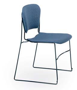 S 05 UPHOLSTERED ARMLESS STACKING CHAIR Manufacturer: KI Model: PRYU Fabric and Cushioned Grade 3 on Seats and Back, Fabric: TBD Perry(r) stack chairs offer surprising comfort in a high density stack