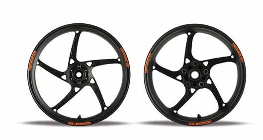 Forged Aluminium Wheels Piega 5 Spoke Forged Aluminium Wheels are available in Black or Gold as standard, are up to 25% lighter than standard wheels and are offered in two formats.