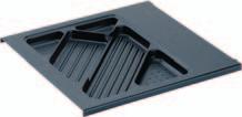 Pencil tray for work station pedestals 280/292 380/392 Pencil tray EB 380 / 392 for concealed installation of drawer runners black plastic Order front panel connector separately - see below Pencil