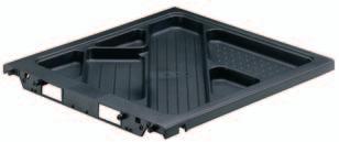 380/392 Pencil tray for concealed installation of drawer runners black plastic Pencil tray on KA 1730 1 060 843 25