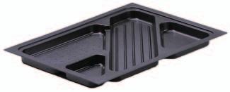 worktop pencil tray with KA 1730 including angles and fixing screws black plastic 380 367 3,75 30 31,4 64 min.